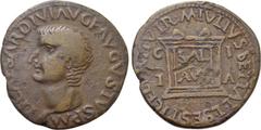 Roman Provincial Coins SPAIN. Illici. Tiberius (14-37). Ae As. M. Julius Settal. and L. Sesti. Celer, duumviri. Obv: TI CAESAR DIVI AVG F AVGVSTVS P M. Bare head left. Rev: M IVLIVS SETTAL L SESTI CEL