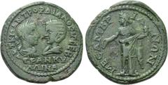 Roman Provincial Coins THRACE. Mesembria. Gordian III with Tranquillina (238-244). Ae. Obv: AVT K M ANT POPΔIANOC (sic) AVΓ CEB / TPANKVΛΛINA. Draped busts of Gordian, laureate and cuirassed, and Tran