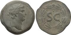 Roman Provincial Coins SELEUCIS & PIERIA. Antioch. Otho (69). Ae As. Obv: IMP M OTHO CAE AVG. Laureate head right. Rev: Large S C; pellet above; all within wreath. RPC I 4320; McAlee 320a. Condition: 