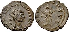 Roman Imperial Coins QUINTILLUS (270). Antoninianus. Rome. Obv: IMP C M AVR CL QVINTILLVS AVG. Radiate, draped and cuirassed bust right. Rev: PAX AVGVSTI. Pax standing left, holding branch and sceptre