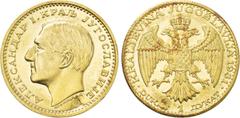 World Coins YUGOSLAVIA. Alexander I (1929-1934). GOLD Ducat (1931). Belgrade. Obv: АЛЕКСАНДАР I КРАЉ JУГОСЛАВИJЕ. Bare head left; c/m: Sword between two birds within incuse rectangle. Rev: KRALJEVINA 