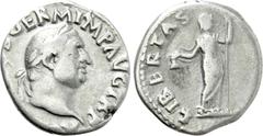 Roman Imperial Coins VITELLIUS (69). Denarius. Rome. Obv: A VITELLIVS GERM IMP AVG TR P. Laureate head right. Rev: LIBERTAS RESTITVTA. Libertas standing facing, head right, holding pileus and vindicta