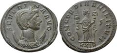 Roman Imperial Coins SEVERINA (Augusta, 270-275). Antoninianus. Rome. Obv: SEVERINA AVG. Draped bust right, wearing stephane and set upon crescent. Rev: CONCORDIAE MILITVM / XXIR. Concordia standing f
