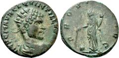 Roman Imperial Coins QUINTILLUS (270). Antoninianus. Mediolanum. Obv: IMP C M AVR CL QVINTILLVS AVG. Radiate, draped and cuirassed bust right. Rev: PROVID AVG / T. Providentia standing left, holding b