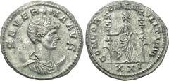 Roman Imperial Coins SEVERINA (Augusta, 270-275). Antoninianus. Antioch. Obv: SEVERINA AVG. Draped bust right, wearing stephane and set upon crescent. Rev: CONCORDIAE MILITVM / XXI. Concordia standing