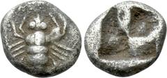 Greek Coins IONIA. Ephesos. 1/24 Stater (Circa 550-500 BC). Obv: Bee. Rev: Quadripartite incuse square. Karwiese Series III; SNG Kayhan I 115; SNG von Aulock -; Rosen 572. Condition: Very fine. Weight