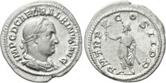 Roman Imperial Coins BALBINUS (238). Denarius. Rome. Obv: IMP C D CAE L BALBINVS AVG. Laureate, draped and cuirassed bust right. Rev: P M TR P COS II P P. Balbinus standing left, holding branch and pa