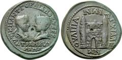 Roman Provincial Coins THRACE. Anchialus. Gordian III with Tranquillina (238-244). Ae. Obv: AVT K M ANT ΓOPΔIANOC AVΓ CEB / TPANKVΛΛINA. Draped busts of Gordian, laureate and cuirassed, and Tranquilli