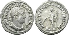 Roman Imperial Coins BALBINUS (238). Denarius. Rome. Obv: IMP C D CAE L BALBINVS AVG. Laureate, draped and cuirassed bust right. Rev: PROVIDENTIA DEORVM. Providentia standing left, holding cornucopia 