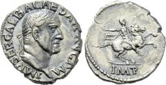 Roman Imperial Coins GALBA (68-69). Denarius. Rome. Obv: IMP SER GALBA CAESAR AVG P M. Laureate head right. Rev: IMP. Galba on horse rearing right, raising right hand in salutation. RIC² 228. Conditio