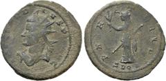 Roman Imperial Coins CLAUDIUS II GOTHICUS (268-270). Antoninianus. Cyzicus. Obv: IMP CLAVDIVS P F AVG. Radiate, draped and cuirassed bust left; three pellets below. Rev: PAX AETERNA / SPQR. Pax standi
