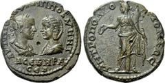 Roman Provincial Coins MOESIA INFERIOR. Tomis. Philip I the Arab with Otacilia Severa (244-249). Ae. Obv: AVT M IOVA ΦΙΛΙΠΠΟC AVΓ M WTA CEBHPA CEB. Laureate, draped and cuirassed bust of Philip and dr