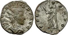 Roman Imperial Coins CLAUDIUS II GOTHICUS (268-270). Antoninianus. Mediolanum. Obv: IMP CLAVDIVS P F AVG. Radiate, draped and cuirassed bust right. Rev: FELIC TENPO. Felicitas standing left, holding c
