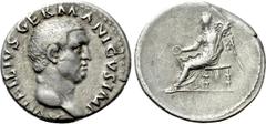 Roman Imperial Coins VITELLIUS (69). Denarius. Rome. Obv: A VITELLIVS GERMANICVS IMP. Bare head right. Rev: Victory seated left with wreath and palm. RIC 71. Condition: Very fine. Weight: 3.27 g. Diam