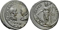 Roman Provincial Coins THRACE. Mesambria. Gordian III with Tranquillina (238-244). Ae. Obv: AVT K M ANT ΓOPΔIANOC AVΓ CEB / TPANKVΛΛINA. Laureate, draped and cuirassed bust of Gordian and draped bust 