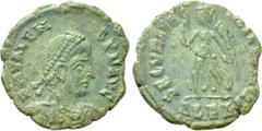 The K.L. Collection of Late Roman Coins VALENS (364-378). Ae. Alexandria. Obv: DN VALENS PF AVG. Diademed, draped and cuirassed bust right. Rev: SECVRITAS REI PVBLICAE / ALEΔ. Victory advancing left, 
