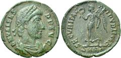 The K.L. Collection of Late Roman Coins VALENS (364-378). Ae. Nicomedia. Obv: DN VALENS PF AVG. Diademed, draped and cuirassed bust right. Rev: SECVRITAS REI PVBLICAE / SMNA. Victory advancing left wi