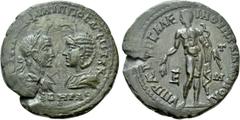 Roman Provincial Coins MOESIA INFERIOR. Marcianopolis. Philip I 'the Arab', with Otacilia Severa (244-249). Ae Pentassarion. Obv: AVT M IOVA ΦΙΛΙΠΠΟC AVΓ M WTAK CEBHRA C. Laureate, draped and cuirasse