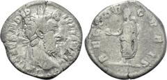 Roman Imperial Coins DIDIUS JULIANUS (193). Denarius. Rome. Obv: IMP CAES M DID IVLIAN AVG. Laureate head right. Rev: RECTOR ORBIS. Didius standing left, holding globus and roll. RIC 3a. Condition: Fa