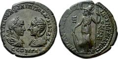 Roman Provincial Coins MOESIA INFERIOR. Marcianopolis. Philip I the Arab with Otacilia Severa (244-249). Ae Pentassarion. Prastina Messallinus, legatus consularis. Obv: AVT M IOVΛ ΦIΛIΠΠOC AVΓ M ωTAK 