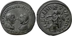 Roman Provincial Coins THRACE. Mesambria. Philip I 'the Arab', with Otacilia Severa (244-249). Ae. Obv: AVT M IOVA ΦΙΛΙΠΠΟC AVΓ M WTA CEBHPA. Draped busts of Philip, laureate and cuirassed, and Otacil