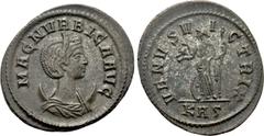 Roman Imperial Coins MAGNIA URBICA (Augusta, 283-285). Antoninianus. Rome. Obv: MAGN VRBICA AVG. Draped bust right, wearing stephane and set upon crescent. Rev: VENVS VICTRIX / KAς. Venus standing lef