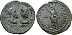 Roman Provincial Coins MOESIA INFERIOR. Tomis. Gordian III, with Tranquillina (238-244). Ae Tetrakaihemiassarion. Obv: AVT K M ANTΩN ΓOPΔIANOC AVΓ CЄ / TPANKVΛΛINA. Laureate, draped and cuirassed bust