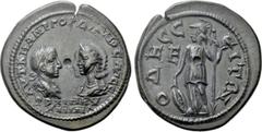 Roman Provincial Coins MOESIA INFERIOR. Odessus. Gordian III with Tranquillina (238-244). Ae Pentassarion. Obv: AVT K M ANT ΓOPΔIANOC AVΓ CЄ / TPANKVΛΛЄINA. Draped busts of Gordian, laureate and cuira
