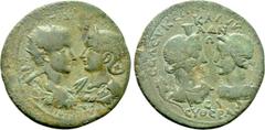 Roman Provincial Coins CILICIA. Seleucia ad Calycadnum. Gordian III with Tranquillina (238-244). Ae. Obv: M ANTΩNIOC ΓOPΔIANOC CЄ KAI CABINIAN TRANKVΛΛINAN CЄB. Draped busts of Gordian, radiate and cu