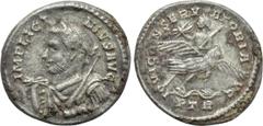 Roman Imperial Coins LICINIUS I (308-324). BI Argenteus. Treveri. Obv: IMP LICINIVS AVG. Laureate, draped and cuirassed bust left, holding mappa and sceptre. Rev: IOVI CONSERVATORI AVG / PTR. Licinius