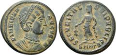 Roman Imperial Coins HELENA (Augusta, 324-328/30). Follis. Nicomedia. Obv: FL HELENA AVGVSTA. Diademed and mantled bust right. Rev: SECVRITAS REIPVBLICE / SMN Γ. Securitas standing left, holding branc
