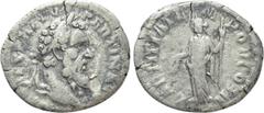 Roman Imperial Coins PERTINAX (193). Denarius. Rome. Obv: IMP CAES P HELV PERTIN AVG. Laureate head right. Rev: LAETITIA TEMPOR COS II. Laetitia standing left, holding wreath and sceptre. RIC 4a. Cond