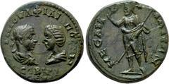 Roman Provincial Coins THRACE. Mesambria. Philip I 'the Arab', with Otacilia Severa (244-249). Ae. Obv: AVT M IOVΛ ΦΙΛIΠΠOC M ωT CЄBHPA CЄB. Draped busts of Philip, laureate and cuirassed, and Otacili