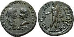 Roman Provincial Coins THRACE. Mesambria. Philip I 'the Arab', with Otacilia Severa (244-249). Ae. Obv: ΑΥΤ Μ ΙΟΥΛ ΦΙΛΙΠΠΟⳞ Μ WΤ ϹƐΒΗΡΑ ϹƐΒ. Draped busts of Philip, laureate and cuirassed, and Otacili