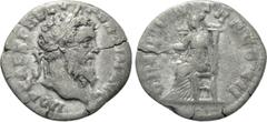 Roman Imperial Coins PERTINAX (193). Denarius. Rome. Obv: IMP CAES P HELV PERTIN AVG. Laureate head right. Rev: OPI DIVIN TR P COS II. Ops seated left on throne, holding grain ears. RIC 8a. Condition: