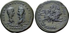 Roman Provincial Coins MOESIA INFERIOR. Marcianopolis. Macrinus with Diadumenian as Caesar (217-218). Ae Pentassarion. Pontianus, legatus consularis. Obv: AV K OΠΠEΛ CEVH MAKPEINOC / K M OΠΠEΛ ANTΩNIN