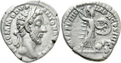 Roman Imperial Coins COMMODUS (177-192). Denarius. Rome. Obv: M COMMODVS ANTON AVG PIVS. Laureate head right. Rev: P M TR P VIIII IMP VI COS IIII P P. Minerva advancing right, preparing to hurl spear 