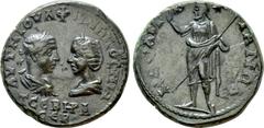 Roman Provincial Coins THRACE. Mesambria. Philip I 'the Arab', with Otacilia Severa (244-249). Ae. Obv: AVT M IOVΛ ΦΙΛIΠΠOC M ωT CЄBHPA CЄB. Laureate, draped and cuirassed bust of Philip and draped bu