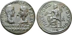 Roman Provincial Coins MOESIA INFERIOR. Tomis. Gordian III, with Tranquillina (238-244). Ae Tetrassarion. Obv: ΑΥΤ Κ Μ ΑΝΤΩΝΙΟϹ ΓΟΡΔΙΑΝΟϹ ϹΑΒΙΝΙΑ ΤΡΑΝΚΥΛΛΙΝΑ. Laureate, draped and cuirassed bust of Go
