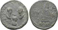 Roman Provincial Coins BITHYNIA. Nicomedia. Valerian I, Gallienus, and Valerian II (Caesar, 256-258 ). Ae. Obv: AVT OVAΛEPIANOC ΓAΛΛHNOC OVAΛEPIANOC. Radiate busts of Valerian I and Gallienus facing o