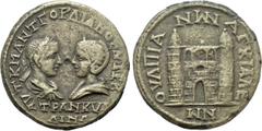 Roman Provincial Coins THRACE. Anchialus. Gordian III with Tranquillina (238-244). Ae. Obv: ΑVΤ Κ Μ ΑΝΤ ΓΟΡΔΙΑΝΟC ΑVΓ CΕΒ ΤΡΑΝΚVΛΛΙΝΑ. Draped busts of Gordian, laureate, draped and cuirassed, and Tran
