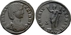 Roman Imperial Coins GALERIA VALERIA (Augusta, 293-311). Follis. Cyzicus Obv: GAL VALERIA AVG. Diademed and draped bust right. Rev: VENERI VICTRICI / Δ / MKV. Venus standing left, holding apple and li
