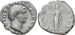 Roman Imperial Coins OTHO (69). Denarius. Rome. Obv: IMP OTHO CAESAR AVG TR P. Bare head right. Rev: SECVRITAS PR. Securitas standing left, holding wreath and sceptre. RIC² 10. Condition: Near very fi