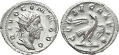 Roman Imperial Coins DIVUS COMMODUS (Died 192). Antoninianus. Rome. Struck under Trajanus Decius (249-251). Obv: DIVO COMMODO. Radiate head right. Rev: CONSECRATIO. Eagle standing right, head left, wi