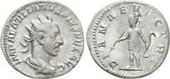 Roman Imperial Coins AEMILIAN (253). Antoninianus. Rome. Obv: IMP AEMILIANVS PIVS FEL AVG. Radiate, draped and cuirassed bust right. Rev: DIANAE VICTRI. Diana standing left, holding bow and arrow. RIC