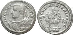 Roman Imperial Coins LICINIUS I (308-324). BI Argenteus. Treveri. Obv: IMP LICINIVS AVG. Laureate, draped and cuirassed bust left, holding mappa and sceptre. Rev: IOVI CONSERVATORI AVG / PTR. Licinius