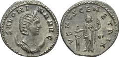 Roman Imperial Coins SALONINA (Augusta, 254-268). Antoninianus. Rome. Obv: SALONINA AVG. Diademed and draped bust right, set on crescent. Rev: VENVS GENETRIX / VI. Venus standing left, holding apple a