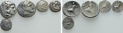 Group Lots 5 Drachms and Tetradrachms. Obv: . Rev: . . Condition: See picture. Weight: g. Diameter: mm.