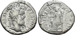 Roman Imperial Coins PERTINAX (193). Denarius. Rome. Obv: IMP CAES P HELV PERTIN AVG. Laureate head right. Rev: OPI DIVIN TR P COS II. Ops seated left on throne, holding grain ears. RIC 8a. Condition: