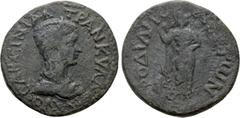 The Dr. F. Jarman Collection: Mints of the Roman Empire - Part II LYCIA. Rhodiapolis. Tranquillina (Augusta, 241-244). Ae. Obv: CABЄINIAN TPANKVΛΛЄINAN CЄ. Diademed and draped bust right. Rev: POΔIAΠO